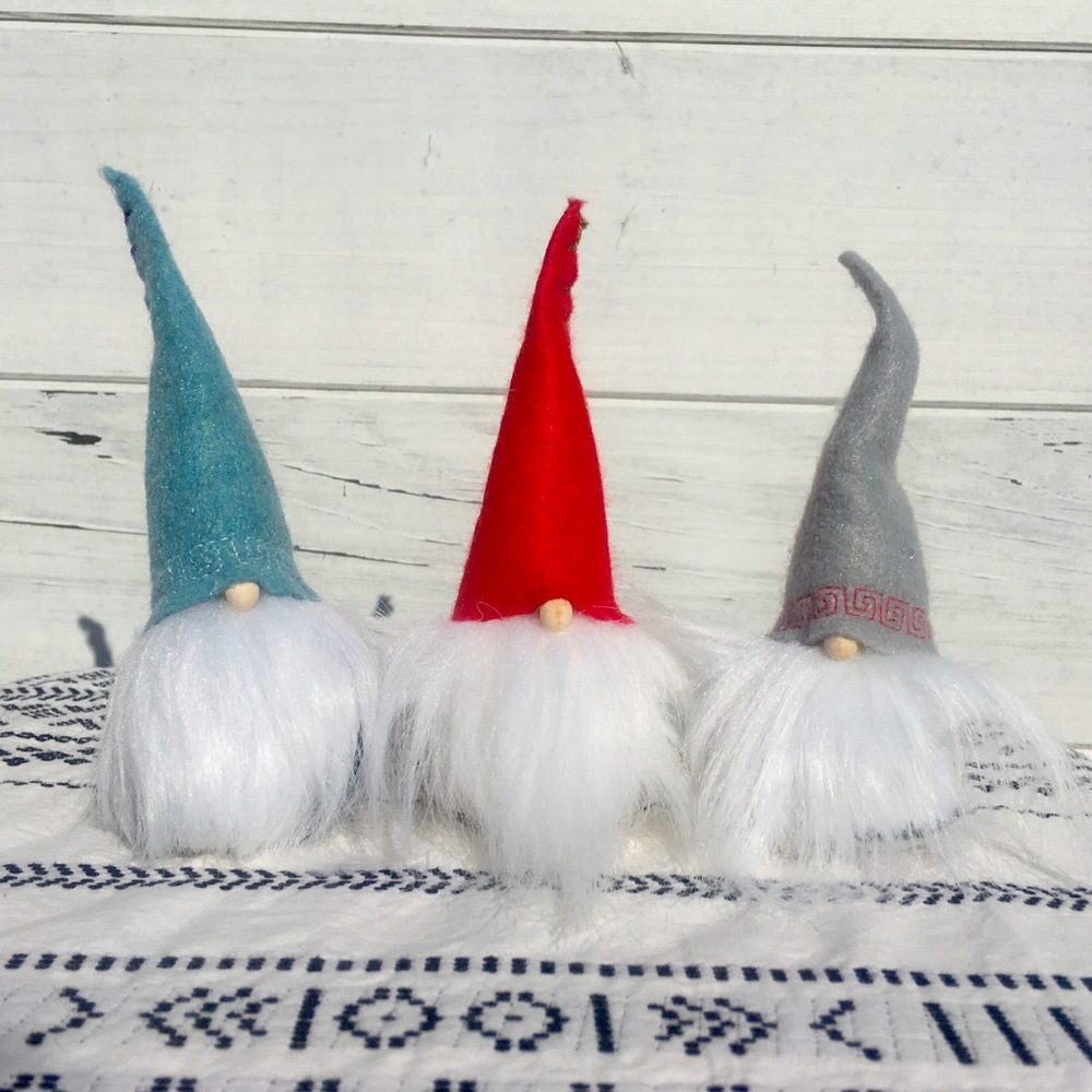 Tomte Gnomes, set of 3, free standing